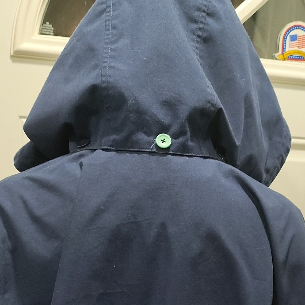 Stylish Navy and Lime Women's Utility Jacket - Picture 7 of 10